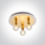 kinkiecik.pl Lemonia 3 62172B/BS dekoracyjna oprawa sufitowa w kolorach biel-mosiądz E27 3x12W 100-240V ONE LIGHT