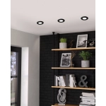 PENETO Oprawa stropowa GU10 LED czarna zestaw 3 szt 900752 EGLO