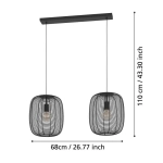 RINROE Lampa wisząca 43966 EGLO