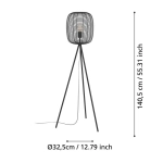 RINROE Lampa podłogowa 43968 EGLO