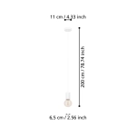 POZUETA 1 Lampa wisząca 900798 EGLO
