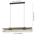 NOHALES Lampa wisząca 43788 EGLO