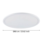 SARSINA-Z Plafon LED 2700-6500K biały 60 cm oprawa sufitowa Smart Home 900759 EGLO