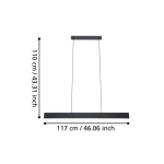 ANDREAS-Z Lampa wisząca 900878 EGLO