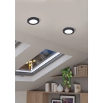 FUEVA FLEX Oprawa wpuszczana LED 5,5W 3000K czarna 900931 EGLO