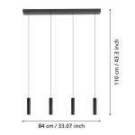 ALMUDAINA Lampa wisząca 900906 EGLO