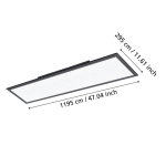 SALOBRENA 1 oprawa sufitowa 120x30 cm 4000K plafon czarny 900821 EGLO