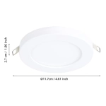 FUEVA FLEX Oprawa wpuszczana LED 5,5W 4000K biała 900935 EGLO
