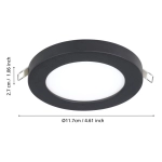 FUEVA FLEX Oprawa wpuszczana LED 5,5W 4000K czarna 900934 EGLO