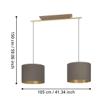 SANTANDRIA Lampa wisząca 390336 EGLO