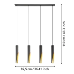 BARBOTTO Lampa wisząca 900873 EGLO