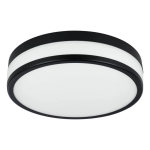 PALERMO Plafon łazienkowy LED 30 cm 3000K IP44 czarny lampa ścienna / sufitowa 900846 EGLO
