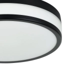 PALERMO Plafon łazienkowy LED 30 cm 3000K IP44 czarny lampa ścienna / sufitowa 900846 EGLO