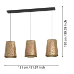 CASTUERA Lampa wisząca 390293 EGLO