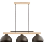 Lampa wisząca VERTA 3xE27 brązowy jasne drewno 62619 ALFA