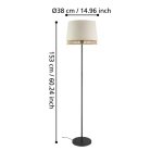 TABLEY Lampa podłogowa 43978 EGLO