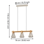 CAWTON Lampa wisząca 43952 EGLO