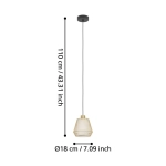 CIUDADELA Lampa wisząca 900896 EGLO