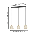 CIUDADELA Lampa wisząca 900897 EGLO