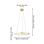 VALLEROSA Lampa wisząca 900917 EGLO
