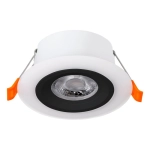 CALONGE Oprawa wpuszczana LED 4,8W 3000K okrągła czarna 900914 EGLO