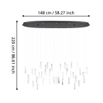 SARDENARA Lampa wisząca 390349 EGLO