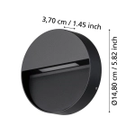 MARUGGIO lampa ścienna kinkiet zewnętrzny LED czarny IP65 900888 EGLO