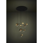 DRACERA Lampa wisząca LED czarno złota 390339 EGLO
