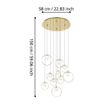 PORTOCOLOM Lampa wisząca 390345 EGLO