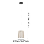 FATTORIA Lampa wisząca 900902 EGLO