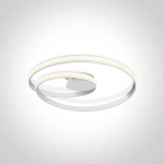 Plafon The Swirl Range 63066/W ONE LIGHT