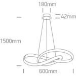 Lampa wisząca The Swirl Range 63066A/W ONE LIGHT