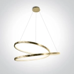 kinkiecik.pl Randa 63068A/BS mosiężna lampa wisząca LED 40W 230V 3000K; w zestawie zasilacz 24V ONE LIGHT