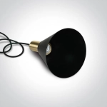 kinkiecik.pl Tala 63122/BBS ozdobny zwis w kolorze czarnym+mosiądz mat E27 10W ONE LIGHT