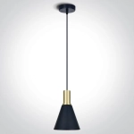 kinkiecik.pl Tala 63122/BBS ozdobny zwis w kolorze czarnym+mosiądz mat E27 10W ONE LIGHT
