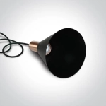 kinkiecik.pl Tala 63122/CU ozdobny zwis w kolorze czarnym+miedź E27 10W ONE LIGHT