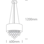 kinkiecik.pl Gaja 63134P lampa wisząca E14 4x8W 100-240V ONE LIGHT