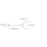 Lampa wisząca Round Pendants 63140/BBS E27 ONE LIGHT