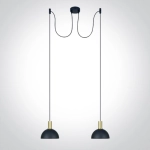 Lampa wisząca Round Pendants 63140B/BBS 2xE27 ONE LIGHT