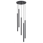 Lampa wisząca Collet 5xG9 czarna 63148 ALFA