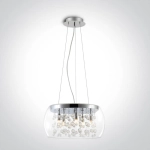 kinkiecik.pl Fotoni Z 63166P dekoracyjna chromowana oprawa wisząca G9 5x9W 100-240V ONE LIGHT