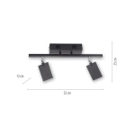 Lampa sufitowa Pure Mira Czarny 6354-18 Paul Neuhaus - zdjęcie dodatkowe 1