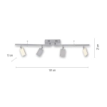 Lampa sufitowa Pure Mira Aluminium 6356-95 Paul Neuhaus - zdjęcie dodatkowe 1