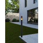 SALLE Słupek oświetleniowy E27 110 cm czarny zewnętrzna lampa stojąca 901035 EGLO