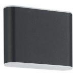 GRUTTI lampa ścienna kinkiet zewnętrzny LED antracyt IP65 11,5x9 cm 901025 EGLO