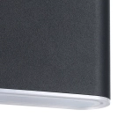 GRUTTI lampa ścienna kinkiet zewnętrzny LED antracyt IP65 11,5x9 cm 901025 EGLO