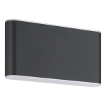 GRUTTI lampa ścienna kinkiet zewnętrzny LED antracyt IP65 17,5x9 cm 901026 EGLO