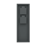 PARK 5 Słupek ogrodowy 2x gniazdo 230V antracyt IP54 901031 EGLO