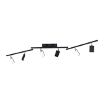 Lampa sufitowa Pure Mira Czarny 6358-18 Paul Neuhaus - zdjęcie produktu