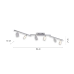 Lampa sufitowa Pure Mira Aluminium 6358-95 Paul Neuhaus - zdjęcie dodatkowe 1